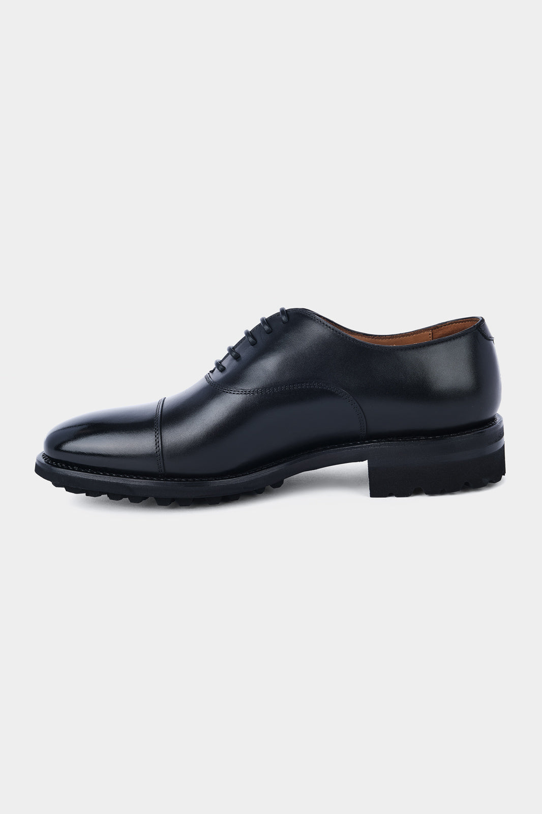 Leather lace-up shoes - Black