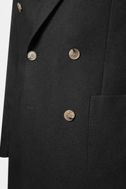Blazer natté croisé - Noir