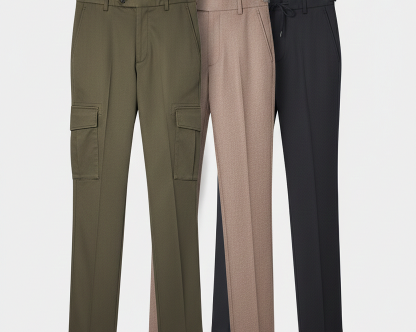 Pantalons homme DANYBERD : l’exigence de la coupe, la maîtrise du détail et le prix juste.