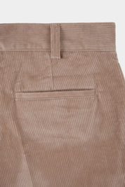 Pantalon large velours côtelé large - Beige