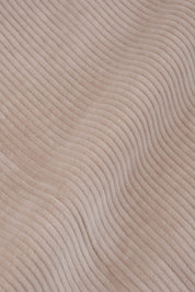 Pantalon large velours côtelé large - Beige clair