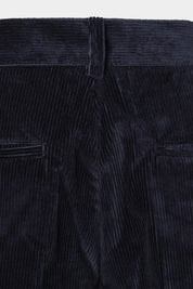 Pantalon large velours côtelé large - Marine