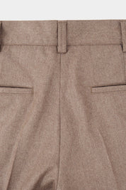 Pantalon large flanelle - Beige