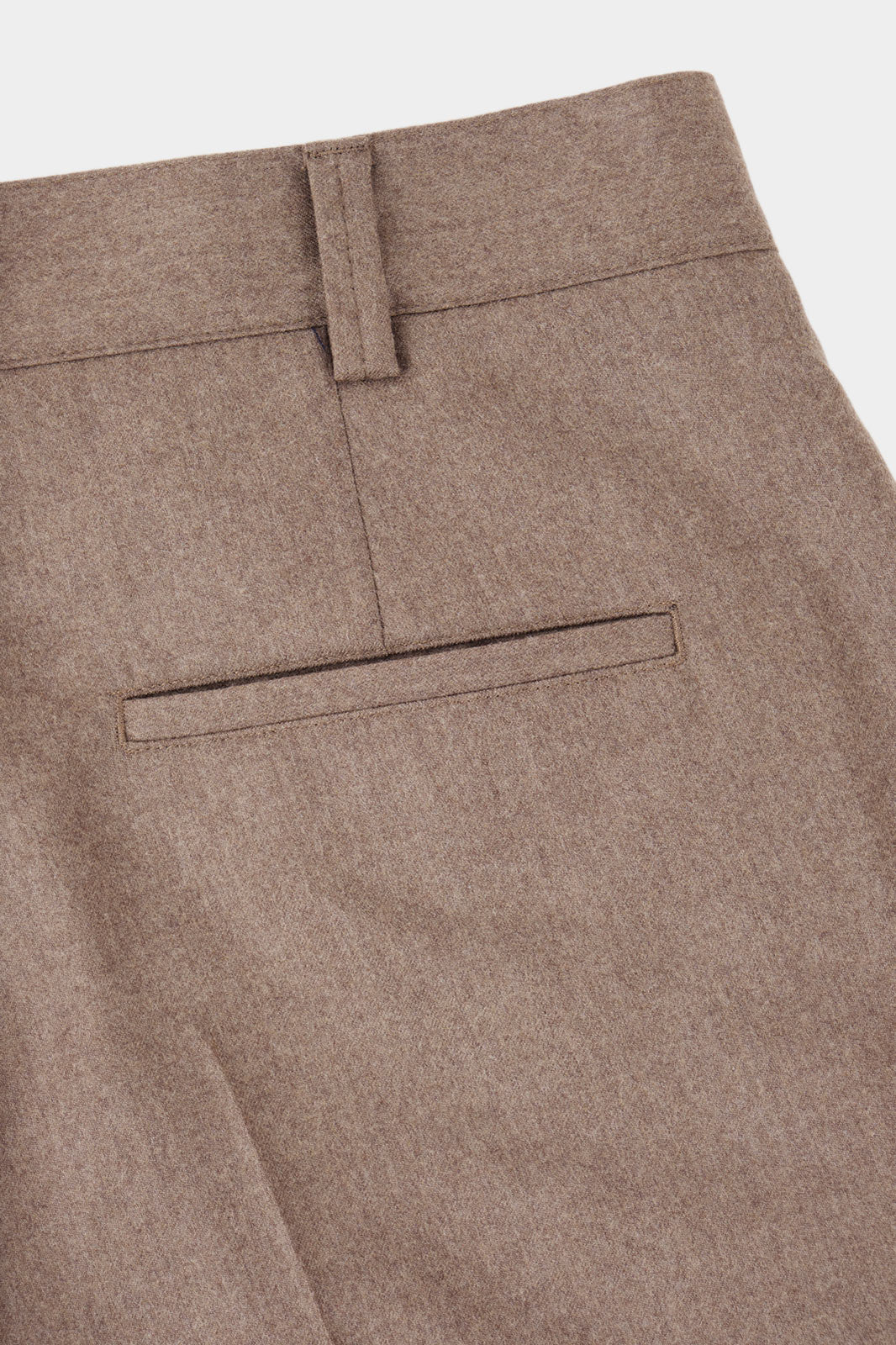 Pantalon large flanelle - Beige