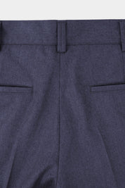 Pantalon large flanelle - Marine