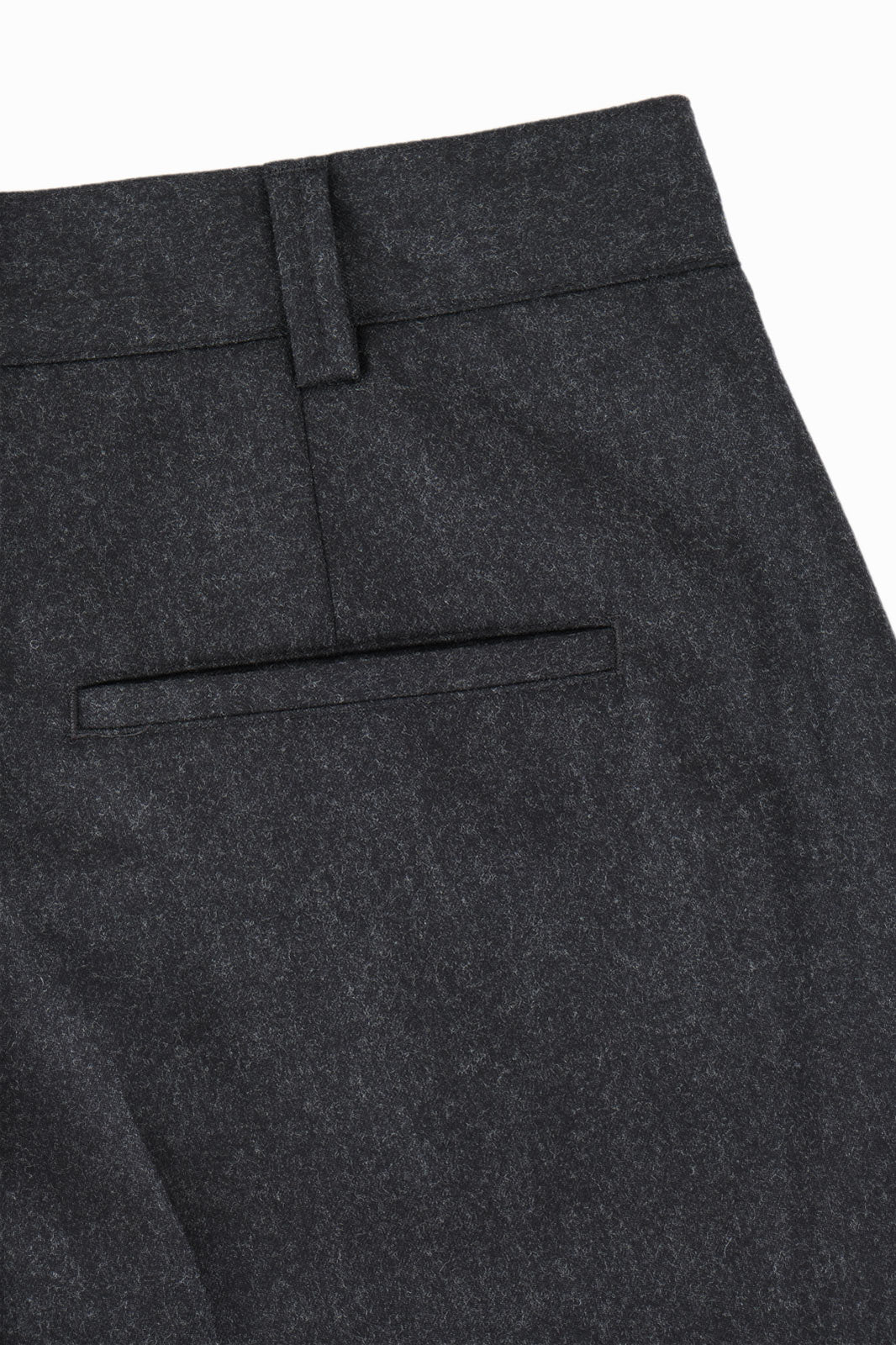 Pantalon large flanelle - Gris anthracite