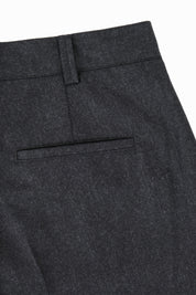 Pantalon large flanelle - Gris anthracite