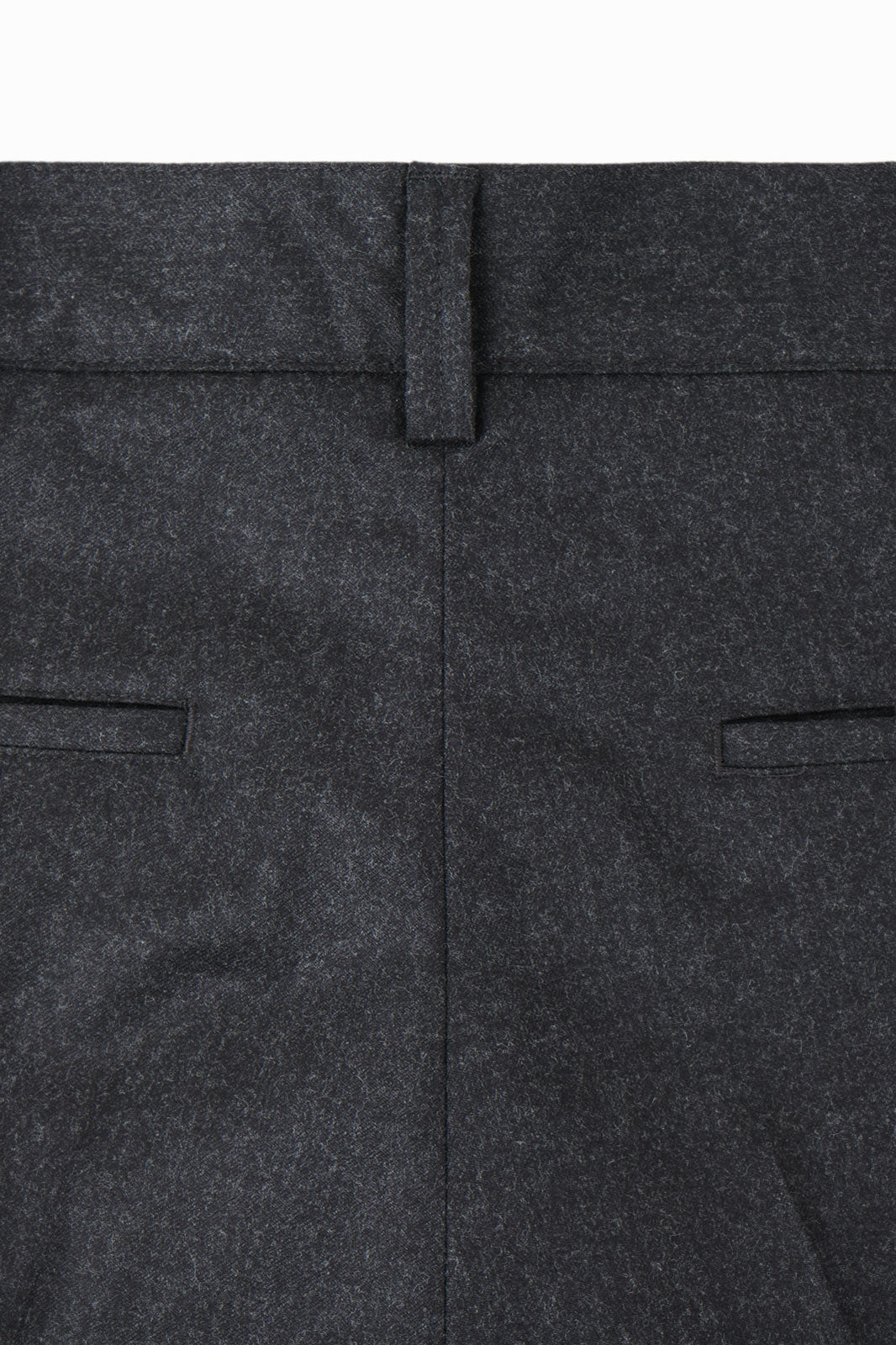 Pantalon large flanelle - Gris anthracite