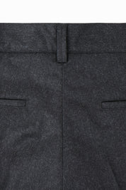 Pantalon large flanelle - Gris anthracite