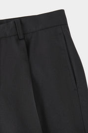 Pantalon large flanelle - Noir
