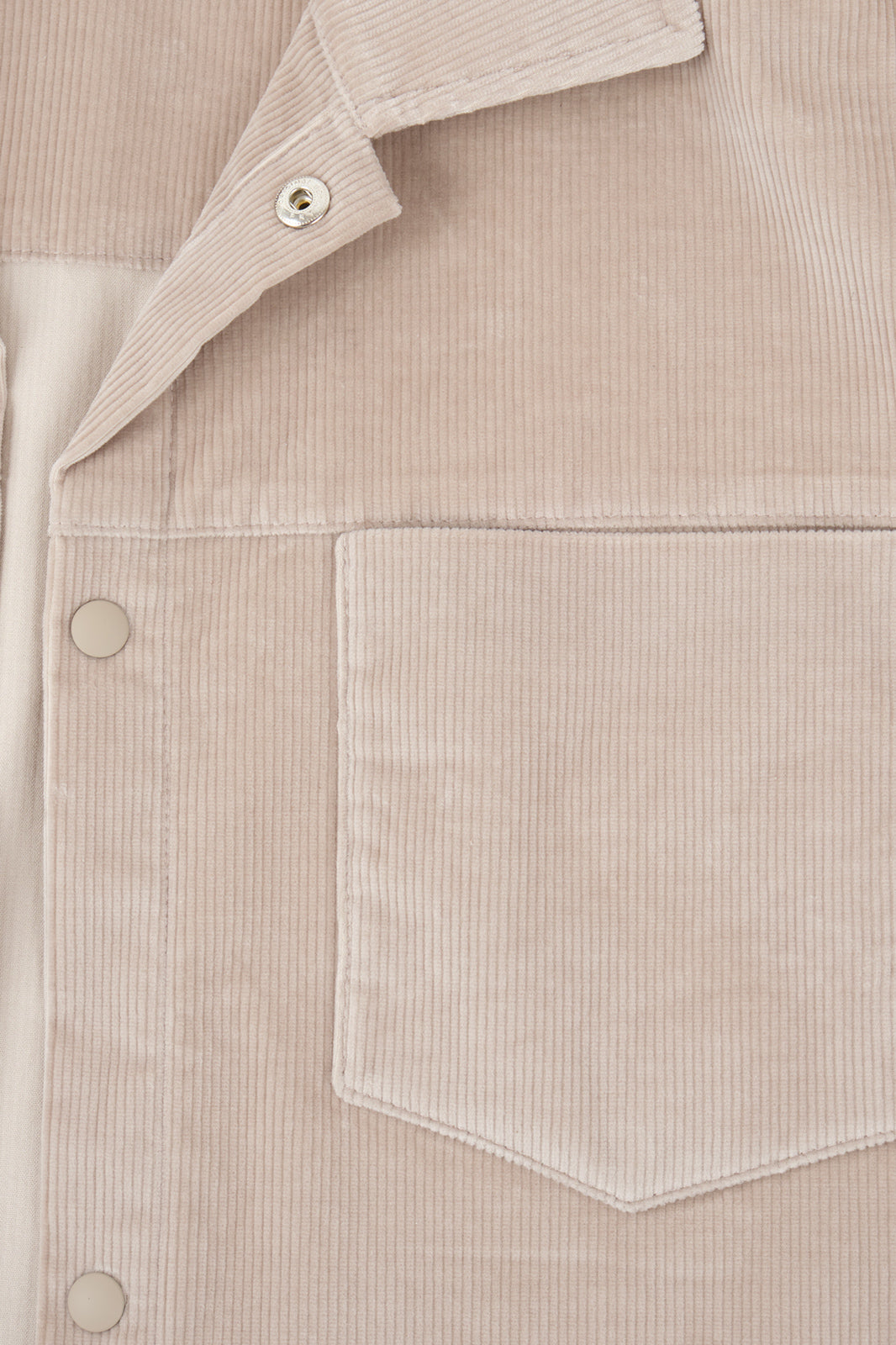 Surchemise velours côtelé - Beige