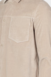 Surchemise velours côtelé - Beige
