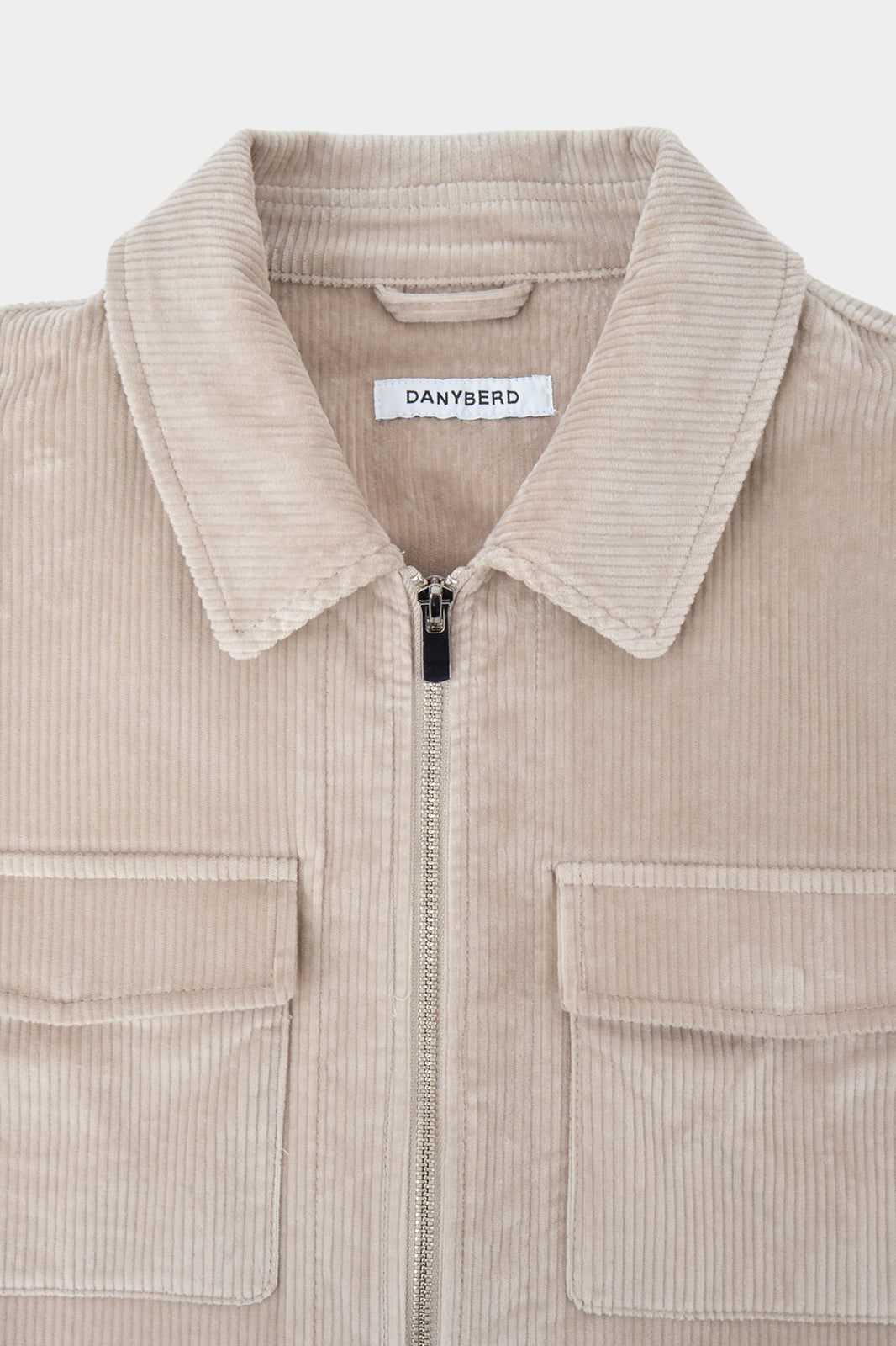 Sur chemise velours côtelé - Beige