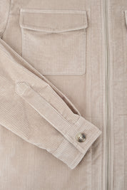 Sur chemise velours côtelé - Beige