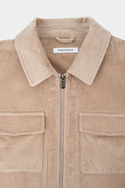 Sur chemise velours côtelé - Camel