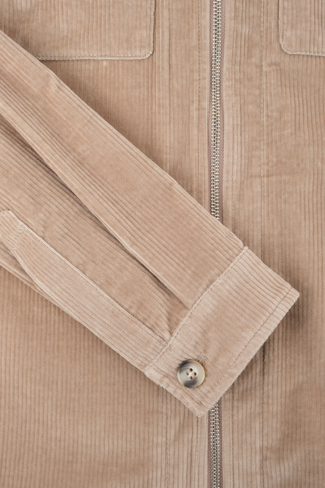 Sur chemise velours côtelé - Camel