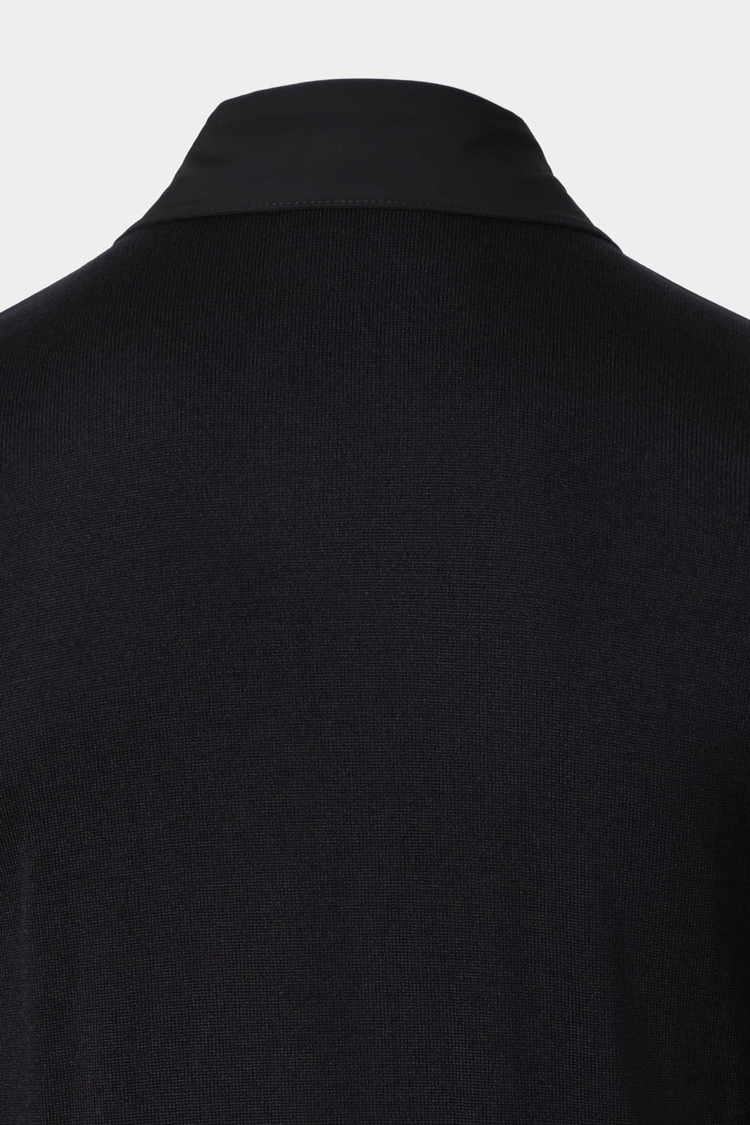 Blouson zippé bi matière - Noir
