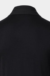Blouson zippé bi matière - Noir