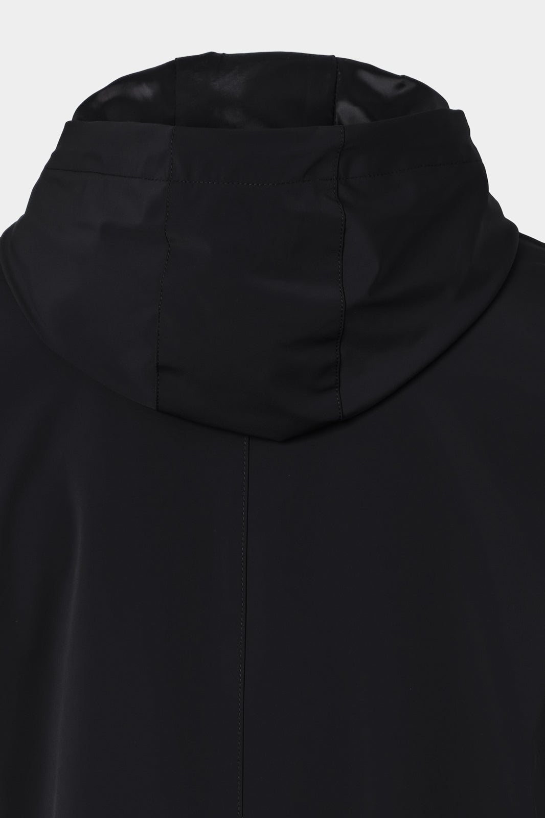 Veste bi-matière à capuche - Noir