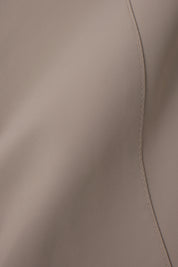 Two-material hooded jacket - Hazelnut