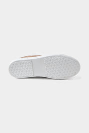 Sneaker en nubuck couleur taupe 