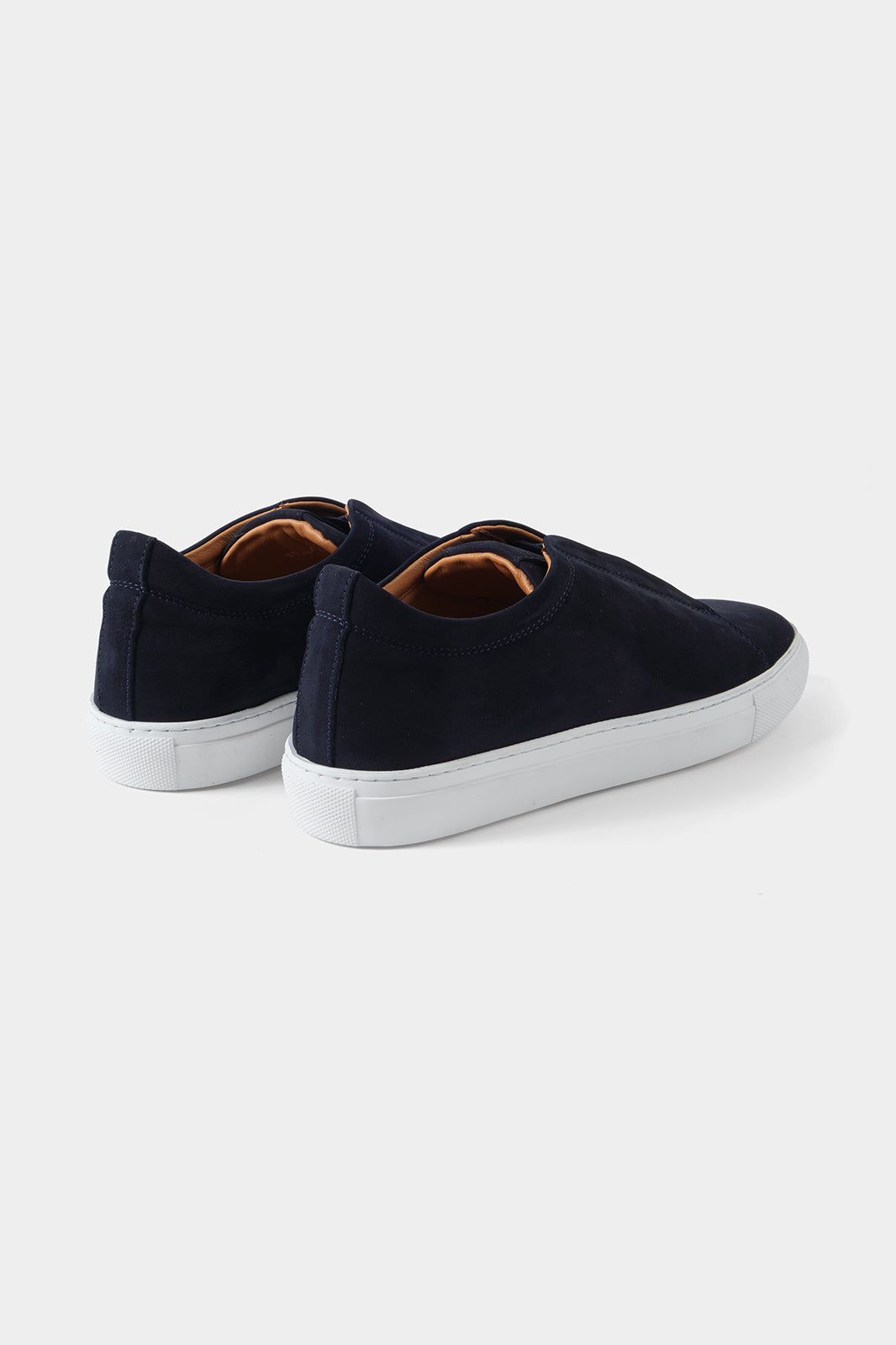 Sneaker en nubuck couleur navy
