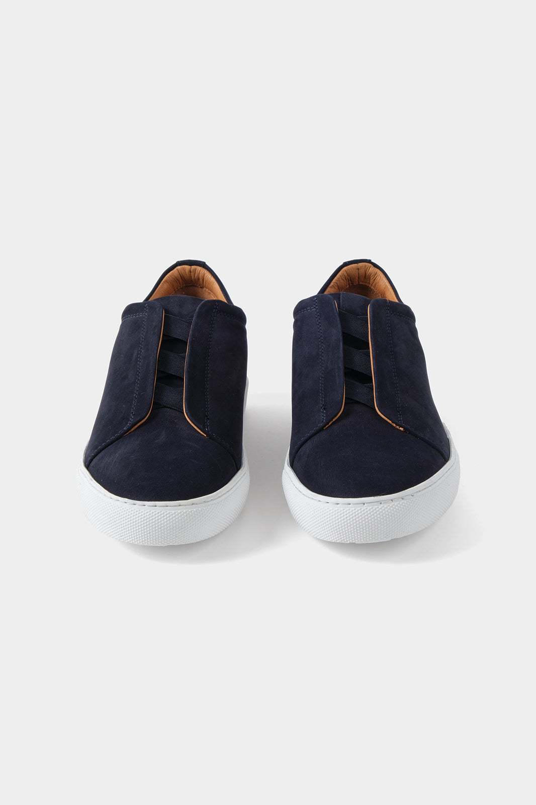 Sneaker en nubuck couleur navy