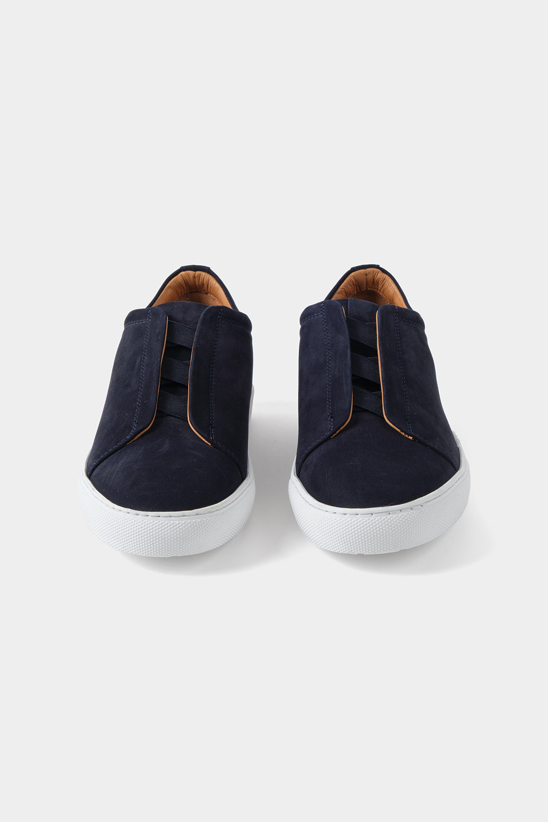 Sneaker en nubuck couleur navy
