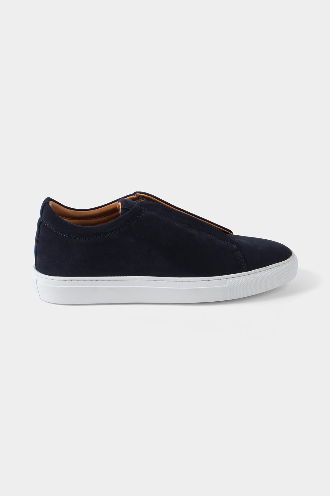 Sneaker en nubuck couleur navy