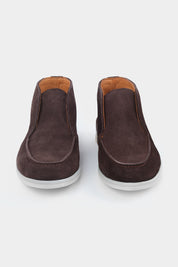 Suede calfskin loafers - Beige