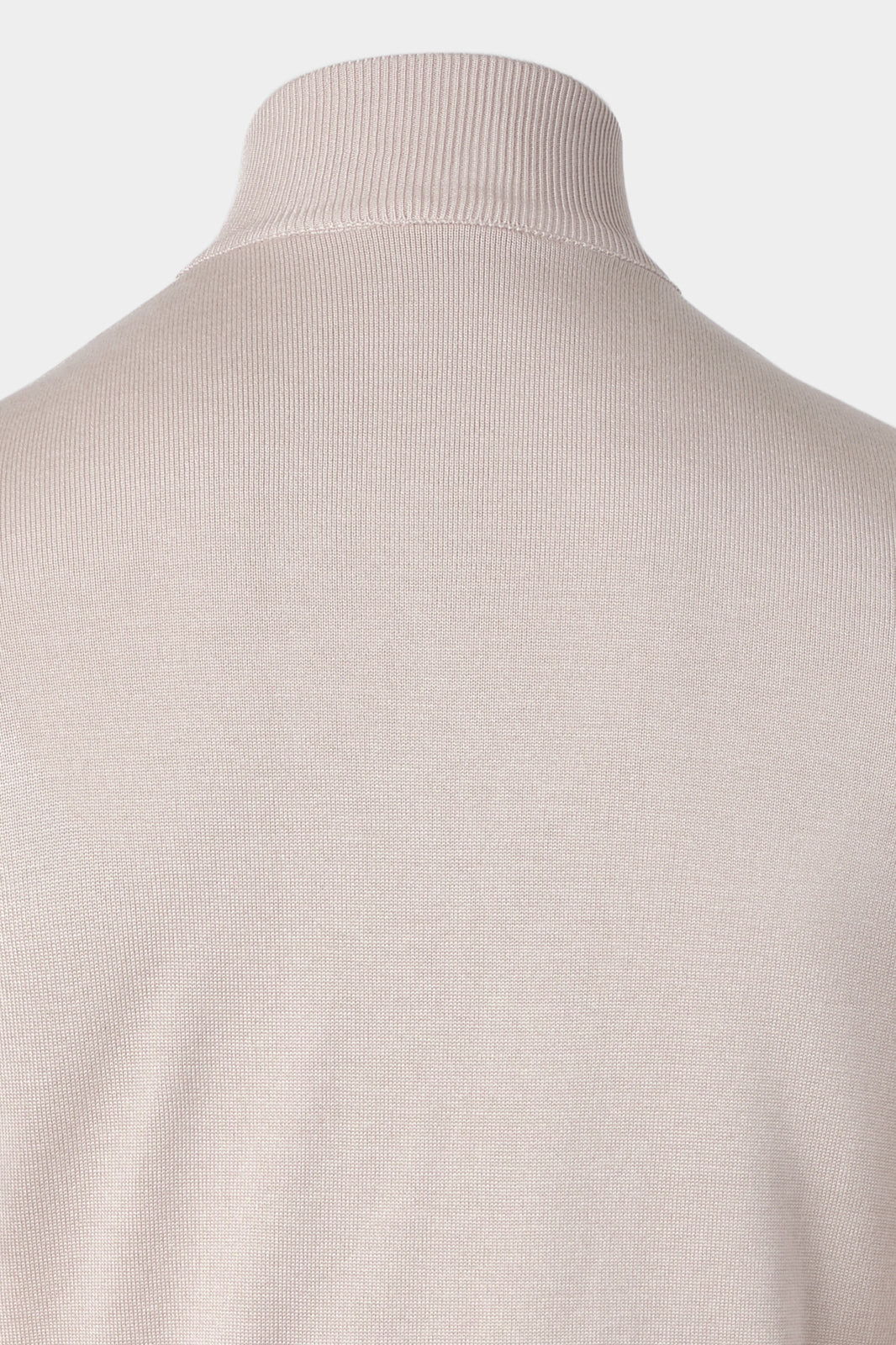 Two-material high-neck jacket - Beige