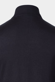 Blouson bi matière col montant - Marine