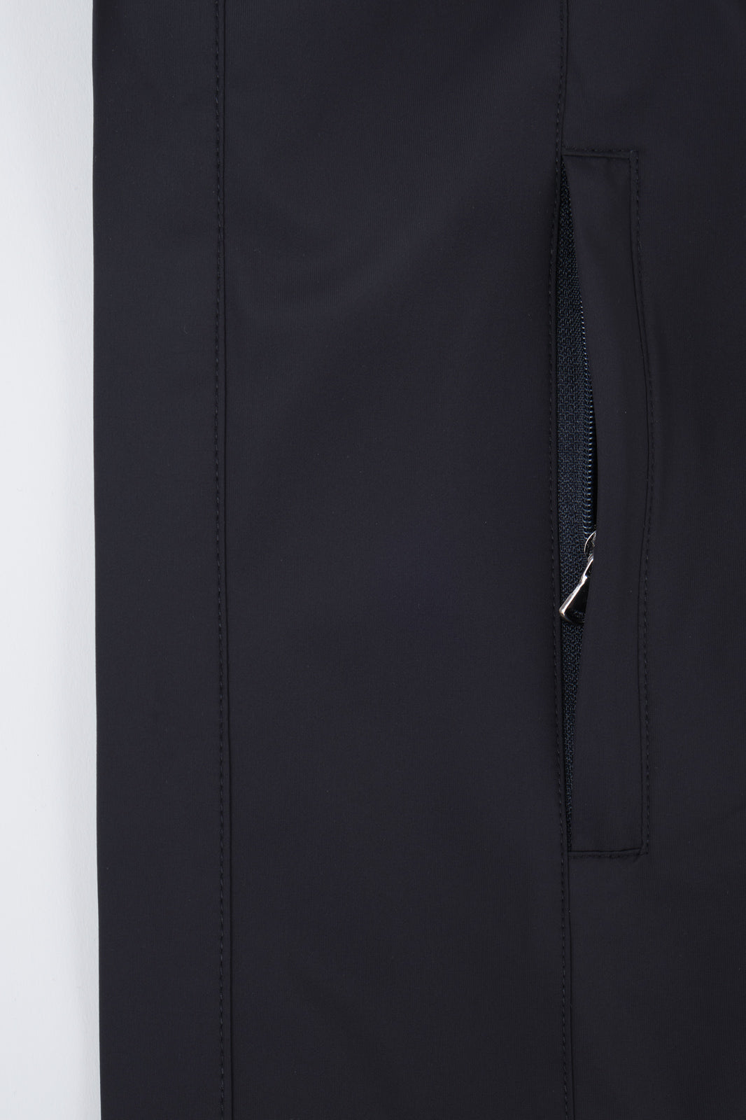 Blouson bi matière col montant - Marine