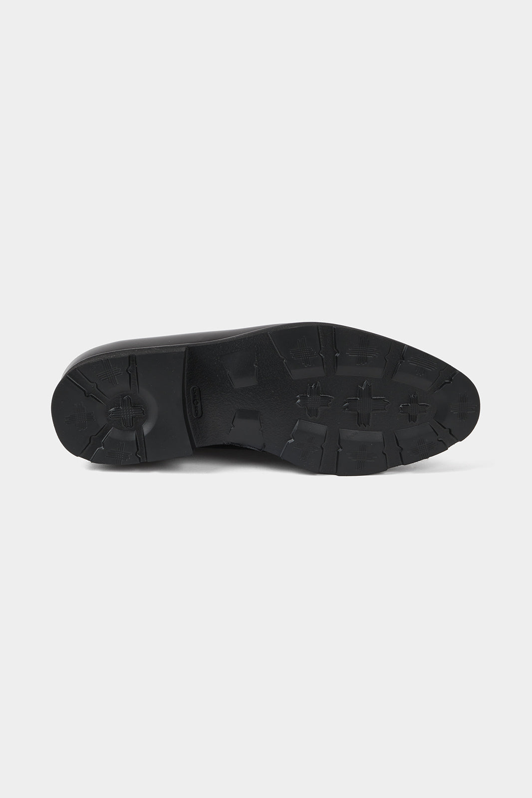 Souliers à lacets patiné avec œillets - Noir