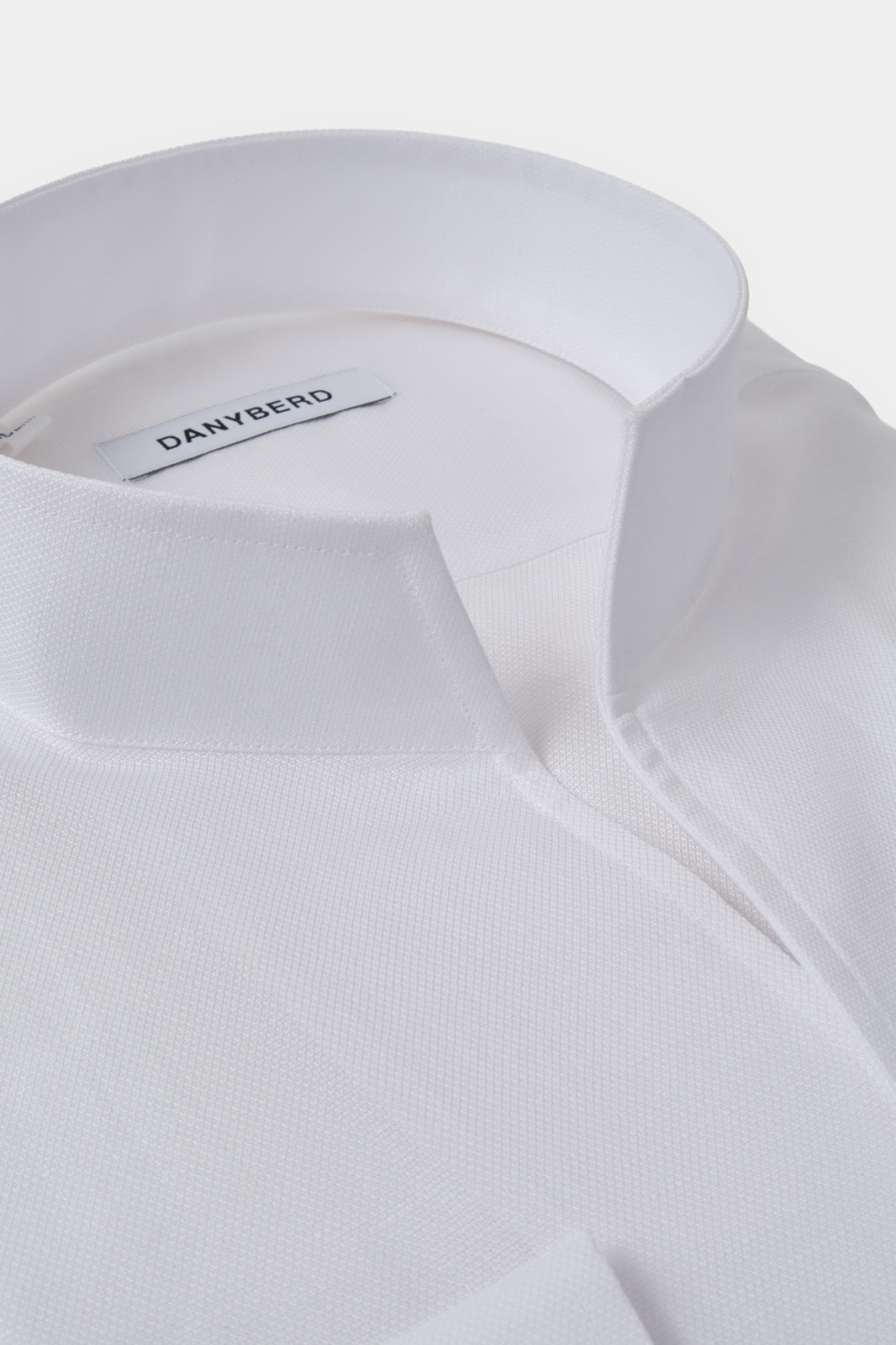 Chemise col indien en coton et lin - Blanc