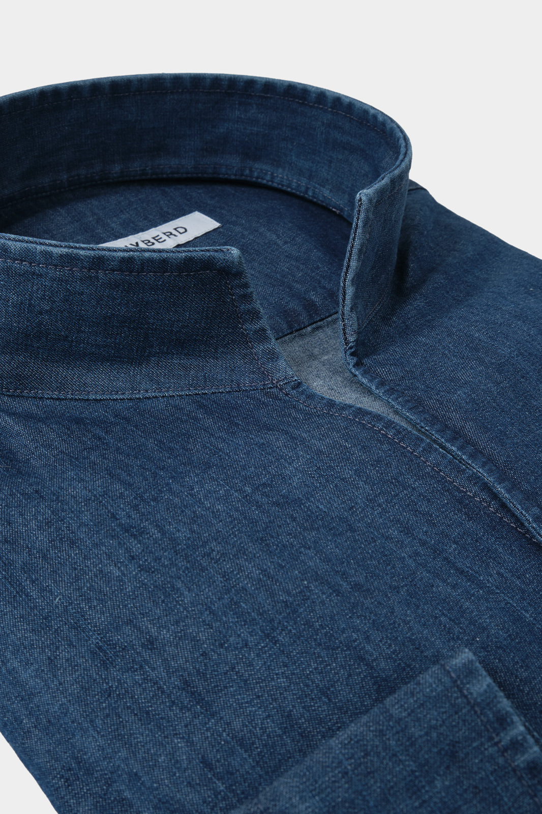 Chemise col indien - Jeans foncé