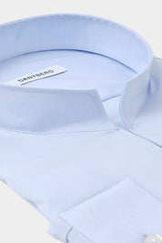 Non-fitted grandad collar shirt - Blue - Swiss price 95 - missing photos and alt text