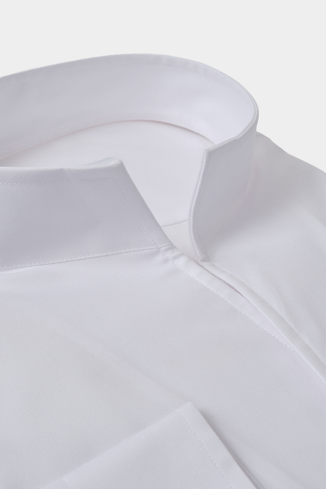Chemise col indien non cintrée - Blanche