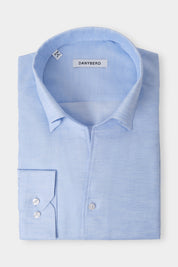Chemise col indien avec boutonnage - Bleu ciel