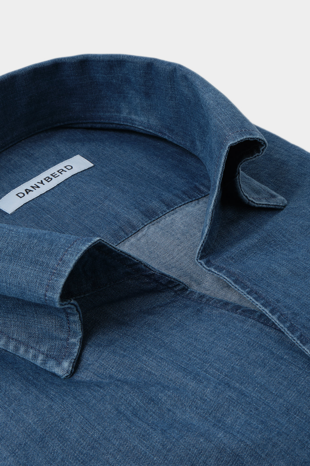 Chemise col indien avec boutonnage sous patte - Jeans