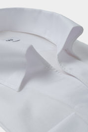 Chemise col capri en coton et lin - Blanc