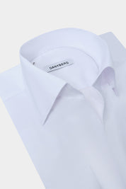 Chemise col indien avec boutonnage - Blanche