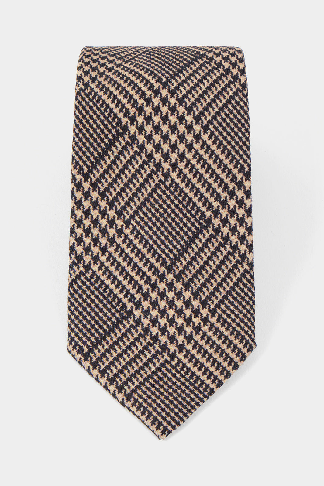 Cravate 100% soie - Princes de Galles - Marine