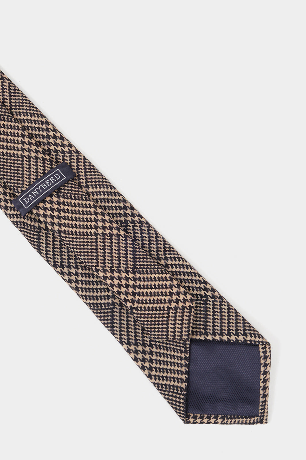 Cravate 100% soie - Princes de Galles - Marine