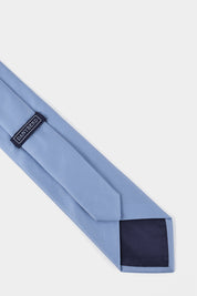Cravate 100 % soie – Bleu ciel