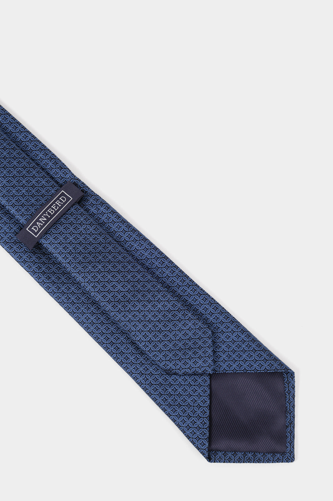 100% silk tie - Patterned blue
