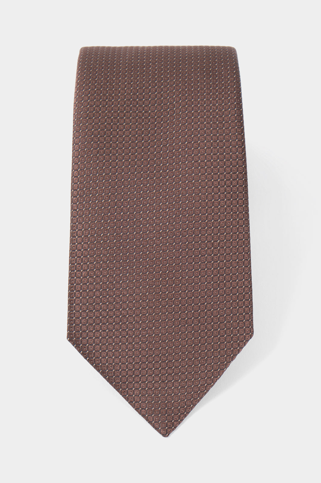 Cravate 100% soie - Marron