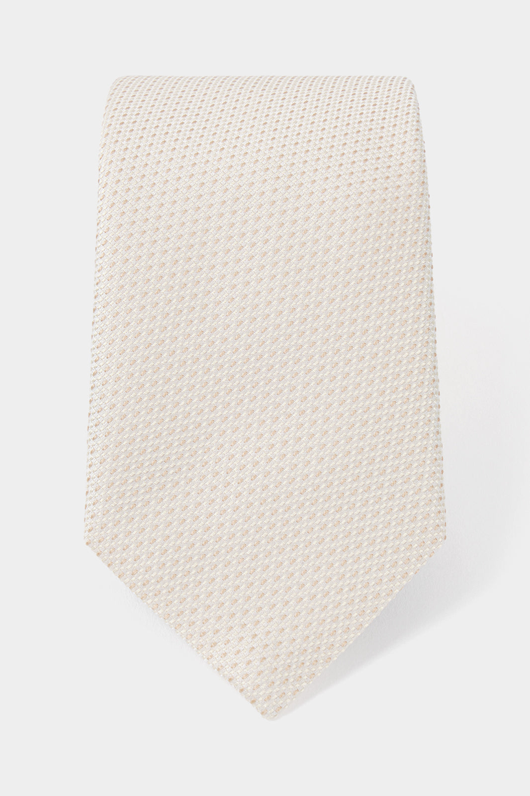100% silk tie - Light beige