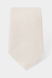 100% silk tie - Light beige