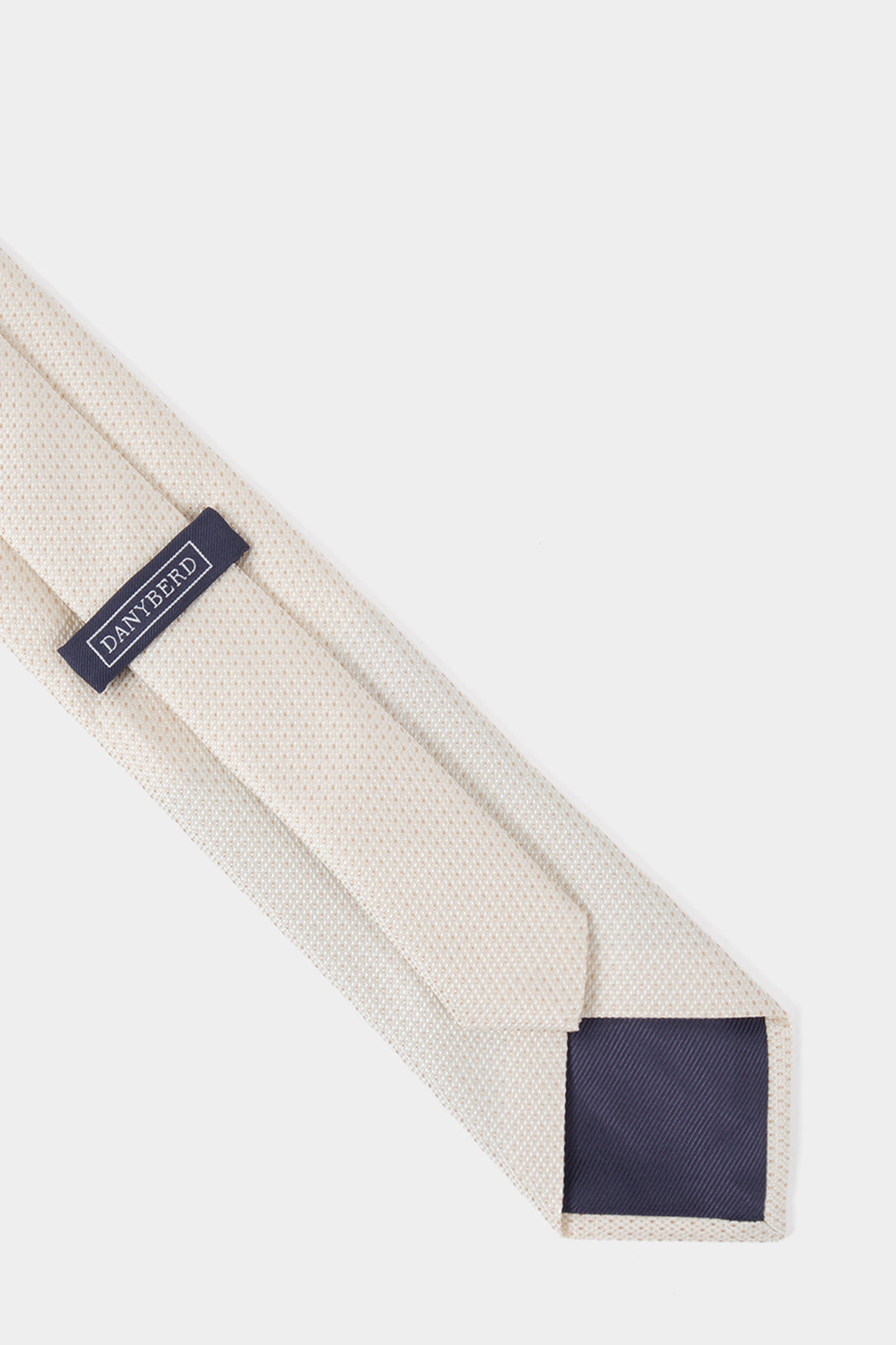 100% silk tie - Light beige